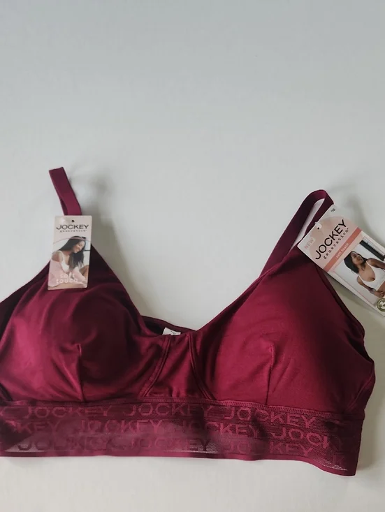 Jockey Soft Touch Lace Band Bralette, XL - Picture 1 of 8